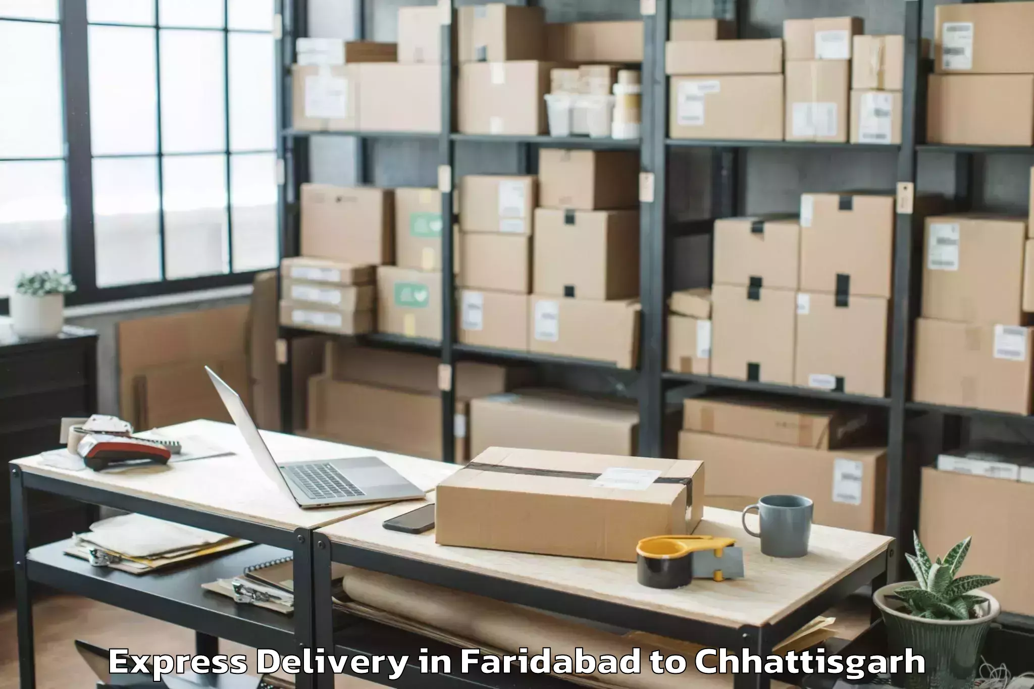 Top Faridabad to Tokapal Express Delivery Available